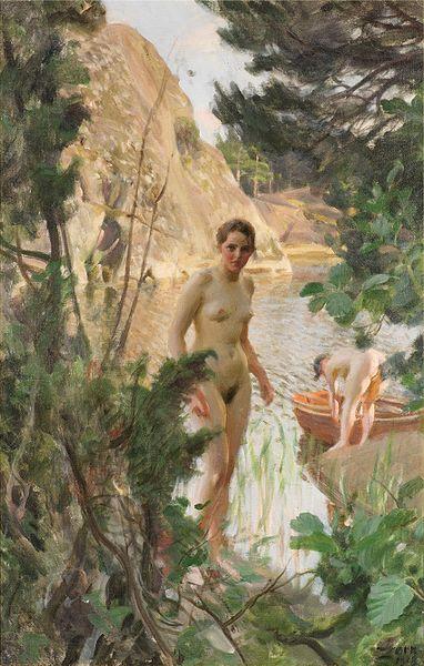 Anders Zorn Svenska: Jollen oil painting picture